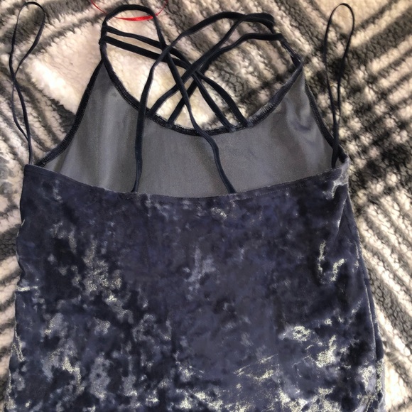 Velvet blue American eagle tank top - Picture 2 of 2